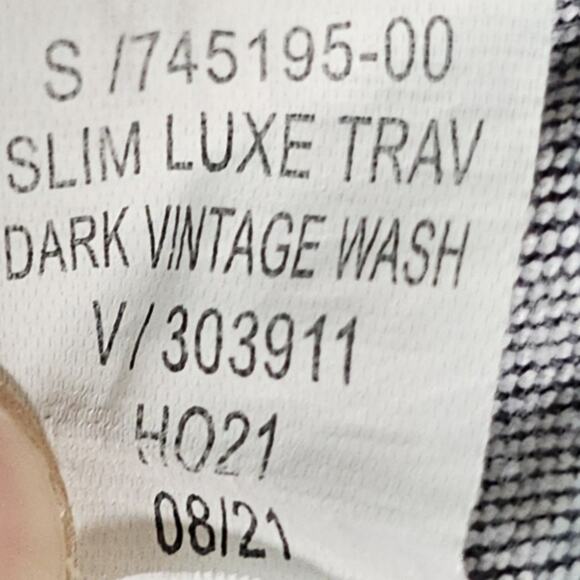 Banana Republic Traveler Dark Vintage Wash Grey Jeans 31x30 Slim Fit 2021 - Picture 8 of 9